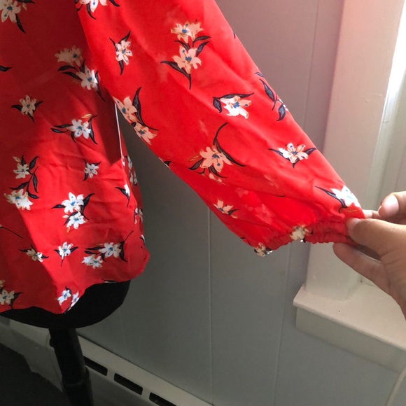 FINAL SALE Stitch Fix Caliya Smocked Floral Blouse - Picture 5 of 6